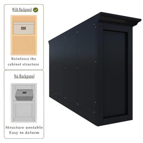 OSCHF Cube Shelf Bookcase with Base - Wooden 2 Tiers Floor Standing Low Storage Cabinet for Home and Office, 8-Cube Lattice Bookshelf, Black - color: Black, size: 8-Cube