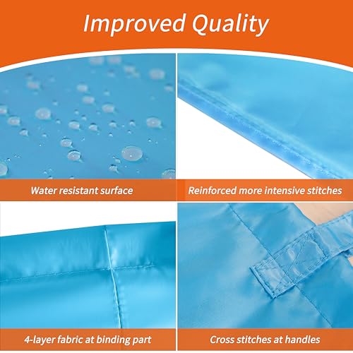 Polecasa Extra Heavy-Duty Laundry Bag 28x36”- Machine Washable Large Storage Bag with Reinforced Handles & Drawstring Closure & ID Tag for College Dorm Travel -Gulf Blue - color: Gulf Blue, size: 28" x 36" | 1 Pack