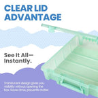 ArtBin 6955RJ Super Satchel 1-Compartment Box, Art & Craft Organizer, 1-Pack, Translucent Mint - color: Mint, size: 1 Pack