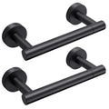 Day Moon™ - Toilet Paper Holder - Modern Roll Holder for Bathroom - 2 Pack - Wall Mount, Black - color: Matte Black, size: Classic 2 Pack