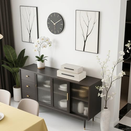 Set of 2 Beige Shagreen Decorative Storage Boxes with Black Metal Handles – Faux Leather Jewelry & Memory Boxes, Nesting Photo Organizers for Home Decor - color: Beige+Black Handles