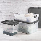 Sterilite Box Stacker Modular Clear 30QT 14733V06