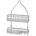 Simple Houseware Bathroom Hanging Shower Head Caddy Organizer, Chrome (26 x 16 x 5.5 inches) - color: Chrome, size: Large