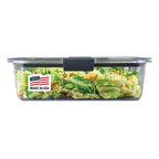 Rubbermaid Brilliance Large Food Storage Container, 9.6 Cup, BPA-Free, Leak-Proof, Clear - size: 9.6 cup