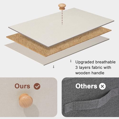 Crestlive Products Tall Dresser, 8-Drawer Fabirc Storage Tower, Chests of Drawers - Vertical Organizer Unit for Bedroom, Hallway, Entryway, Nursery, Closets - Steel Frame, Wood Top & Handles (Beige) - color: Beige, style: Narrow-8 Drawers