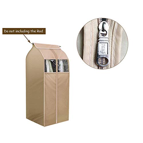 Garment Storage Bag Hanging Clothes Dustproof Cover With Clear Window In Wardrobe/Moisture, Dust Resistant Protector Cover With Zipper (Not Including Frame) - size: Large
