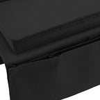 Tiiyee Sofa Armrest Organizer, Couch Side Pockets Chair Armrests Folding Arm Tray Hanging Bed Bag Bedside Storage Holder for Recliner Mattresses Remotes Phone Glasses Magazines with Slots(Black) - color: Black