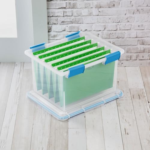Sterilite 8-Pack Gasket Box, Weather-Resistant Storage Bins with Latching Lids, 32 Quart - Heavy-Duty Organizing Containers for Closet, Bathroom, and Office - size: 32 Quart, style: 8 Pack