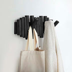 Umbra Picket Rail Hook for Entryways, Black (Pack of 3) - color: Black, size: 5-Hook (Pack of 3)