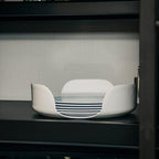 Camco Stack-A-Plate Holder | 2 Different Sizes of Plate Holders | One Plate Holder Fits Plates Up to 7.25” & Other Dish Holder Fits Plates Up to 10.25” | Great for Travel, RV Storage & More (43601)