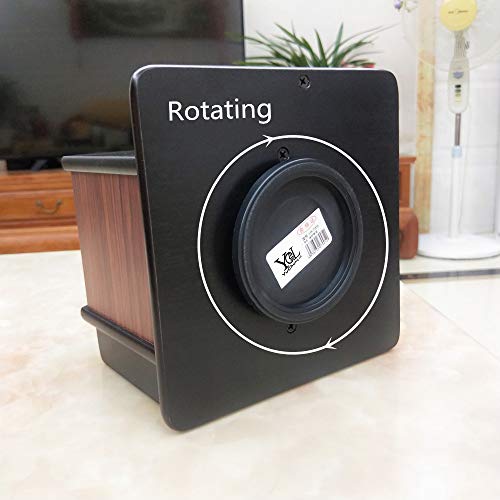Revolving Remote control caddy,Wooden pen holder for desk office supplies stationery storage, Multi function home & office desktop organizer YCL875R