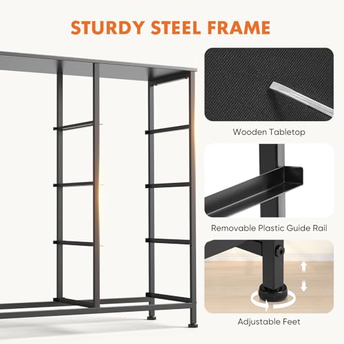 Sweetcrispy Dresser, Dresser for Bedroom Drawer Organizer Storage Drawers, Fabric Storage Tower with 8 Drawers, Chest of Drawers with Steel Frame, Wood Top for Living Room, Closet,Ink - color: Ink, size: 31.5"D x 11.8"W x 36.4"H (8 Drawers)