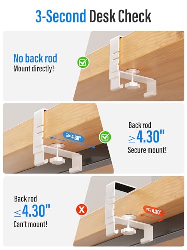 [Upgraded] Large Under Desk Cable Management Tray, Cinati Cable Management Under Desk No Drill, 28.4" Fabric Cord Hider for Wire Organizer, Cord Organizer for Office, Home - Supports Up to 30lbs White - color: White, size: Large(28.4 inch)