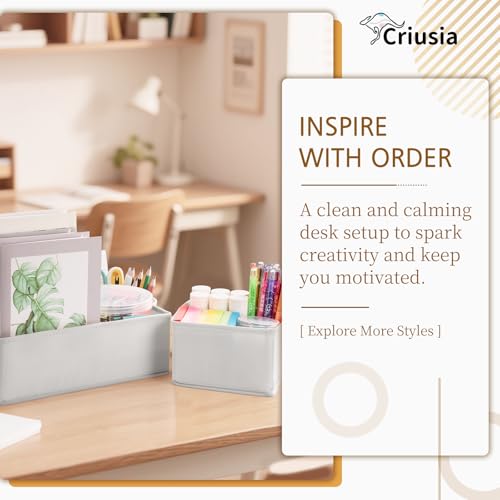 Criusia 15 Pack Drawer Organizer for Clothes, Foldable Dresser Dividers with 3 Sizes, Fabric Storage Bins – Gray - color: 15 PACK Gray