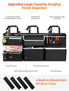 Oasser Car Storage Organizer New Version, Hanging Trunk Organizer with 10 Different Functional Storage Bags for SUV Truck MPV VAN - size: New version-Large