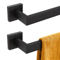 KOKOSIRI 20-Inch Single Towel Bar, Bathroom Kitchen Towel Holder, Wall Mounted SUS304 Stainless Steel Towel Rack 2 Pack, Matte Black, B4003BK-L20-P2 - color: Matte Black, size: 20-Inch (2 Pack)