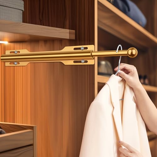 FIRJOY 12" Valet Rod for Closet Pull Out (1 Pack, Orange) - color: Orange, size: 1 Pack