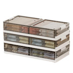 Under Bed Storage Containers - 3Pack, Stackable Under Bed Rolling Storage Plastic Containers, 13.5Gal Storage Bins with Wheels, Multi-purpose Storage Bins with Lids for Clothes, Shoes, And Duvets - size: 13.5Gal - 3 Pack