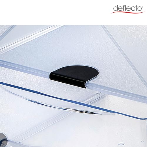 Deflecto Stackable Open Cube Organizer, Desk and Craft Organizer, Clear, Large, 6"W x 6"H x 12"D (350501) - style: Large Open Cube