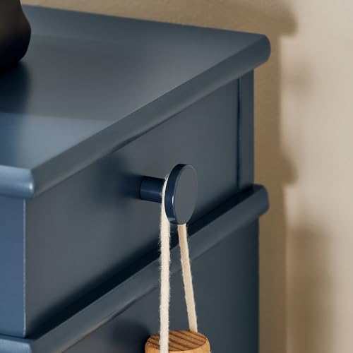 Haotian Small Shoe Storage Bench, Narrow Shoe Cabinet Entryway with 1 Flip-Drawer and Seat Cushion, Mini Shoe Rack Hallway Entrance Mudroom, Navy Blue FSR82-K-B - color: Navy, size: 1 Drawer:24x9.4x20"