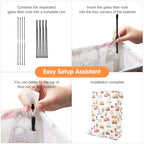 Odonata Slim Laundry Hamper Handles Collapsible Laundry Basket Thin Dirty Clothes Basket Narrow Laundry Bag Foldable Dirty Hamper 48L (Car) - color: Car
