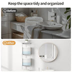 Towel Racks for Bathroom, 3 Tier Towel Rack with Shelf and Towel Bar, Wall Mounted Towel Rack, Towel Storage and Organizer - Brushed Nickel - color: Brushed Nickel - 3tier