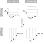 Rev-A-Shelf 18" Baking Sheet Shelf Organizer for Wall and Base Kitchen Cabinets, Divider Pan Rack Storage Wires for Cupboards, Chrome, 597-12CR-2-1 - size: 2 Pack, 18 inches