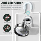 Epicano Shower Caddy Hanging, Anti-Swing Over Head Shower Caddy Rustproof with hooks for Towels, Sponge and more,White - color: White