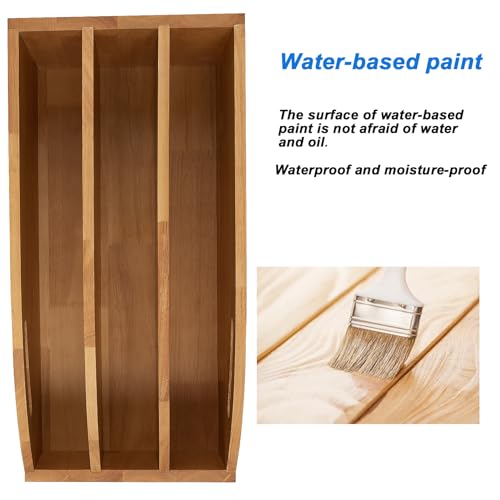 DINDON Pull Out Cabinet Organizer for Pans, Pot lid, Cookie Sheet, Cutting Board, Baking Tray, Slide Out Kitchen Cabinet Storage Organizer, 10.5''W X 21"D X 10.6"H, Wood - size: 10.6"H