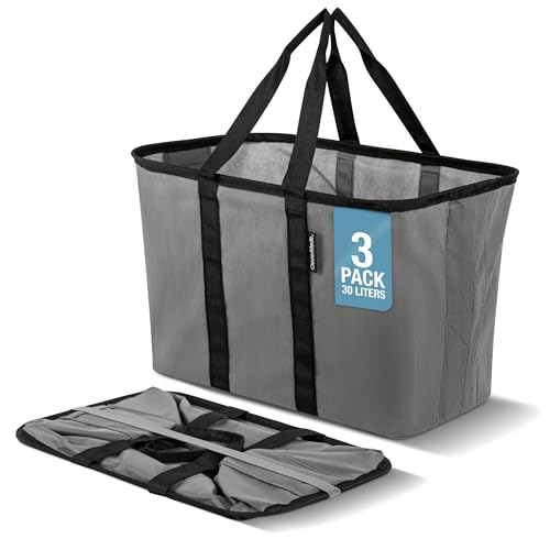 CleverMade Unisex Ecobasket - color: Gray, size: 64L - 2 Pack