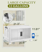 OlarHike 144QT Lockable Storage Bins with Lids - Folding Storage Cabinet with Doors and Wheels, Collapsible Plastic Box for Closets, Office, Stackable Organizer and Containers, Gifts, 3 Pack Cubes - size: 48QT-White, style: 3Pack