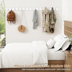 Forbena White Coat Rack Wall Mount 4-Pack, Coat Hanger Wall Mounted for Hanging Clothes Purse, Modern Key Holder Hooks for Closet Hat, Belt, Bag, Backpack, Leash (White and Silver - 16 Hooks) - color: White & Silver