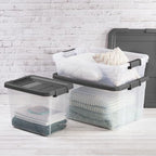 Sterilite Box Stacker Modular Clear 16QT 14723V06