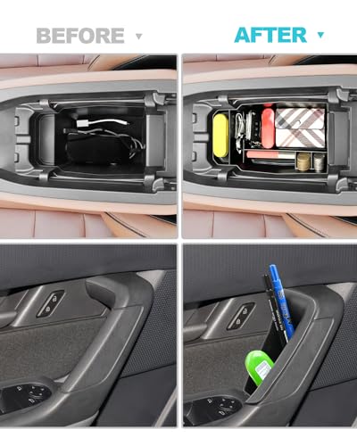 CDEFG 5PCS 2023 2024 2025 2026 CX-50 Center Console Organizer Tray for 2023-2026 Mazda CX-50 Accessories Console Armrest Tray Side Door Trash Container Storage Box Door Handle Pocket Insert Trays - color: 5pcs for 2023-2026 Cx-50