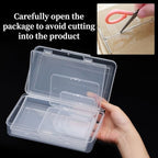 QUEFE 28 Pack Small Storage Containers Mixed Sizes Clear Plastic Boxes Craft Organizers Rectangular Bins with Lids for Small Items Bead Art Craft Jewelry Projects