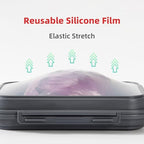 2 Pack Silicone Food Fresh-Keeping Storage Containers with Lid, Dual-Shape Design, BPA-Free, Leakproof Lock Clips, Versatile Fridge Storage Containers, Space Saving & Expandable - color: Gray