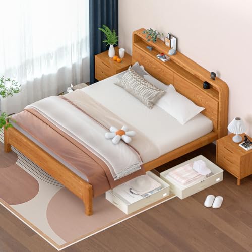 EE-RoomWorld Under Bed Storage with Wheels, No Assemble Required 7.5 inches height Under Bed Storage bins,Large capacity Rolling Underbed Shoe Storage containers，dorm underbed storage drawers - color: Beige, size: 7.5 inch height