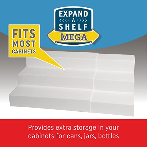 Dial Industries 3 Tier Adjustable Canned Goods Shelves for Kitchen Cabinet and Pantry Organization, Mega - size: Mega