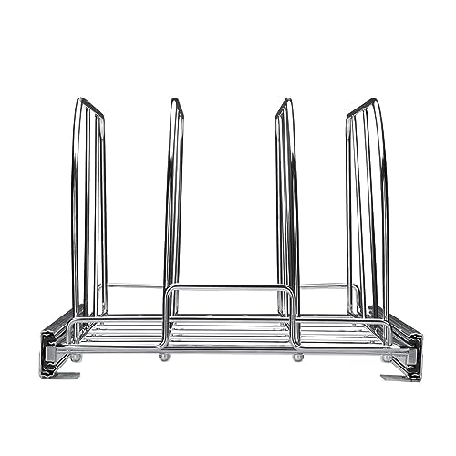VEVOR Pan and Pot Rack, Expandable Pull Out Under Cabinet Organizer, Cookie Sheet Baking Pans tray Organization, Adjustable Wire Dividers, Steel Lid Holder for Kitchen Cabinet & Pantry Storage, 11.7"W - size: 10 inch, style: Single Tier