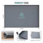 Under Sink Mat, 25" x 22" Silicone Kitchen Cabinet Tray, Waterproof & Flexible Under Sink Liner for Kitchen Bathroom and Laundry Room - size: 22"W x 25"L