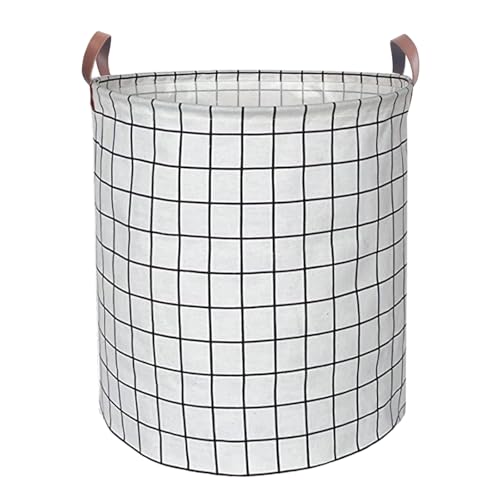Waterproof Laundry Hamper Collapsible Laundry Basket Leather Handle Laundry Bag Large Clothes Storage Toy Organization for Bathroom Bedroom Laundryroom College Dorms (Laundry Basket-003) - color: Laundry Basket-003