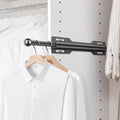 FIRJOY 12" Valet Rod for Closet Pull Out (1 Pack, Black) - color: Black, size: 1 Pack