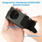Homakover Garage Door Opener Holder for Visor, Carrying Case for Chamberlain LiftMaster Garage/Gate Door Opener Remote, Adjustable Visor Bag Gate Clicker Holder (Black-Chamberlain KLIK5U-BK2 Garage) - size: 3.31 x 2.05 inches