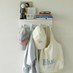 Entrance Coat Rack ，Coat Hooks, Wall-Mounted Wooden Hook Rack, Wall-Mounted Shelves are Very Suitable (White Color Finish—A-1) - style: White color finish—A-1