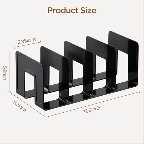 HBlife Black Acrylic Kids Shoe Rack for Closet Organizers and Storage, Small Shoe Rack 4 Sections Toddler Baby Shoe Storage Organizer Stackable Shoe Shelf,Desk File Sorter Book Purse Organizer(2 Pack) - color: Black, size: 2 Pack