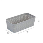 Simplify 10 Piece Organizing Set | Multiple Size Bins | Multipurpose | Office | Desk | Dorm | Bathroom | Storage Basket | Small Items | Accessories | Grey