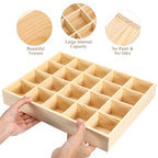 Underwear Storage Box with 20 Compartments Stackable Drawer Organizer for Socks Panties Bras and Small Clothing Accessories Space-Saving Sundries Container for Closet and Home