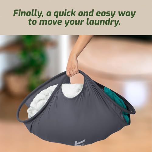 Laundry Turtle Collapsible Laundry Basket | Foldable Laundry Hamper & Collapsible Laundry Baskets | Portable Laundry Grabber for Dirty Clothes (Grey, Small) - color: Grey, size: Small