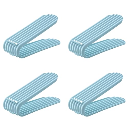 EUBUY Shoe Slots Organizer, Shoe Stackers for a Pair of Shoes, Adjustable Shoe Stacker Storage Space Saver for Closet Organization and Maximizing Storage