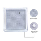 Glad Drawer Organizer Bin, 6x6 - Heavy Duty Clear Plastic Storage Tray for Junk Drawers, Kitchen Utensils, Bathroom Vanity, and Organizing Pantry - BPA Free, Food Safe, Non Slip - size: 6x6
